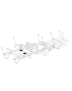 Frame Assembly Diagram and Parts List for M54-KW 53AB5DBW150-23-HP Cub Cadet Lawn Tractor